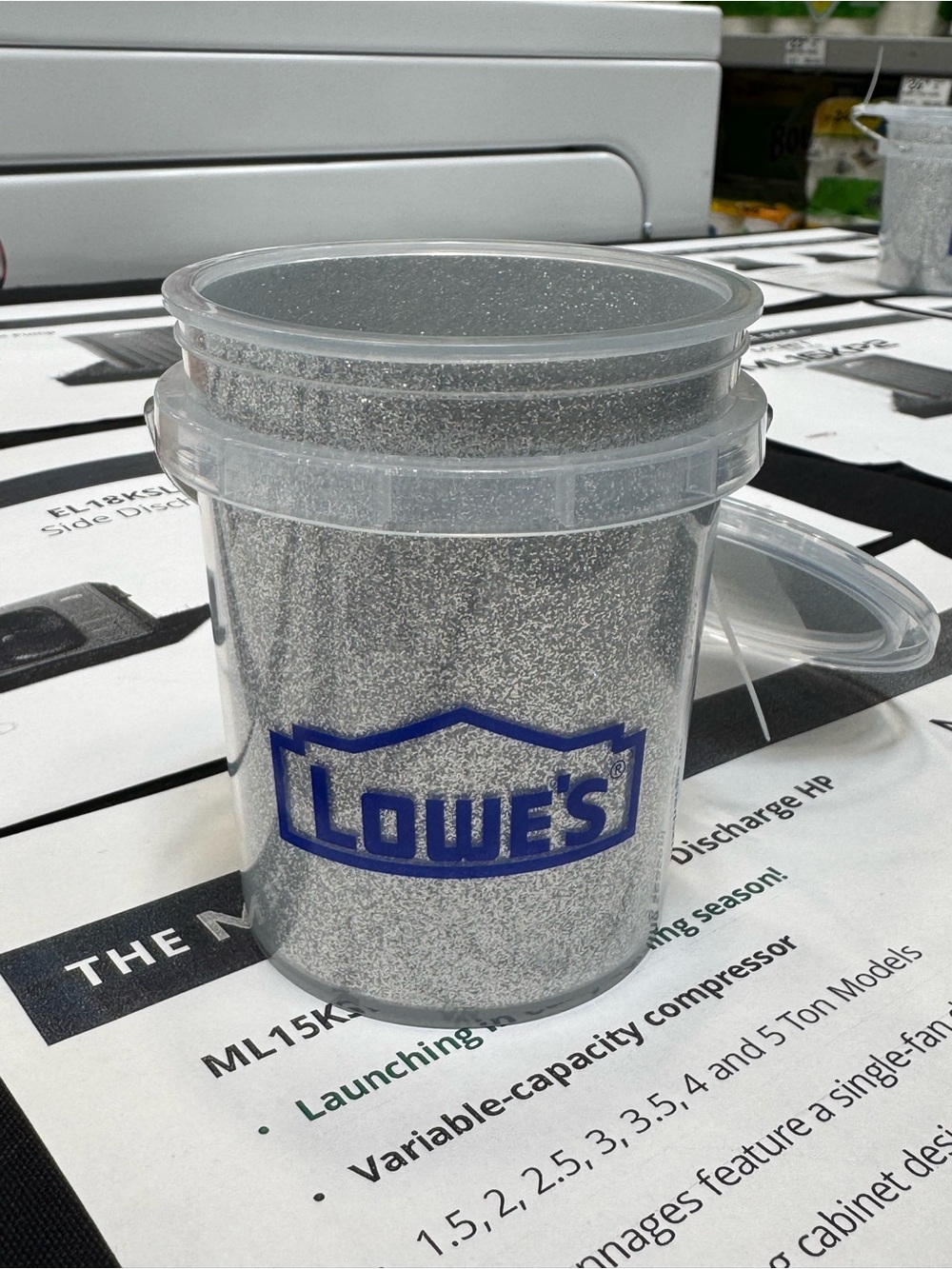 Lowes glitter mini bucket